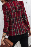 Fashion Street Adult Polyester Print Cardigan Turn-back Collar Outerwear