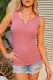 Fashion Casual Solid Split Joint V Neck Tops