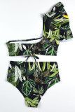 Fashion Sexy Print Split Joint Swimwears