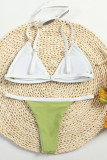 Fashion Sexy Solid Split Joint Swimwears