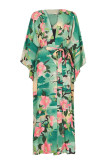 Fashion Vacation Print Swimwears Cover Up