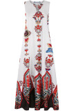 Fashion Sexy Print V Neck Printed Dresses