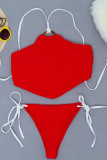 Fashion Simplicity Solid Bandage Swimwears