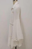 Fashion Street Solid Hollowed Out Swimwears Cover Up