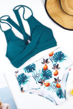 Fashion Sexy Print Split Joint Swimwears