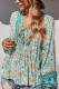 Fashion Street Print V Neck Tops