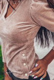 Fashion Street Solid V Neck Tops