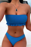 Fashion Simplicity Solid Split Joint Swimwears