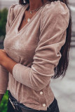 Fashion Street Solid V Neck Tops