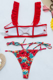 Fashion Simplicity Solid Split Joint Swimwears