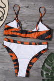 Vacation Print Contrast Swimwears
