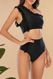 Fashion Sexy Solid Split Joint Swimwears