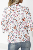 Fashion Elegant Floral Frenulum Flounce Ribbon Collar Tops