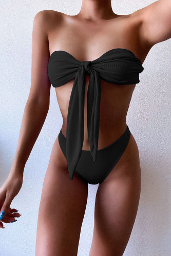 Fashion Sexy Solid Frenulum Swimwears