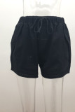 Fashion Casual Solid Pocket Loose High Waist Straight Bottoms