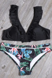 Fashion Sexy Print Split Joint Swimwears