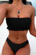 Fashion Simplicity Solid Split Joint Swimwears