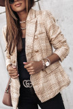 Fashion Street Adult Polyester Print Cardigan Turn-back Collar Outerwear