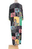 Fashion Vacation Print Split Joint Swimwears Cover Up