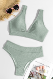 Fashion Sexy Solid Backless Swimwears