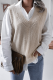 Casual Solid Basic V Neck Tops
