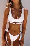 Fashion Sexy Solid Frenulum Swimwears