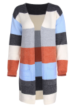 Casual Color Lump Pocket Contrast Tops Sweater