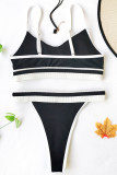 Fashion Vacation Print Split Joint Swimwears