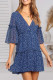 Fashion Street Print Split Joint V Neck A Line Dresses