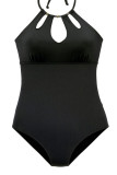 Fashion Simplicity Solid Hollowed Out Swimwears