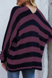 Fashion Street Striped Split Joint Tops