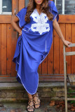 Fashion Vacation Print Split Joint Swimwears Cover Up