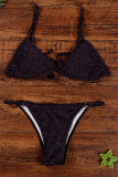 Fashion Sexy Solid Frenulum Swimwears
