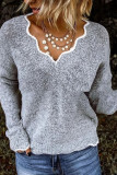 Fashion Street Solid V Neck Tops