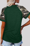Casual Print Basic O Neck T-Shirts