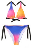 Fashion Sexy Print Frenulum Swimwears