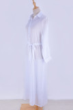 Fashion Vacation Solid See-through Swimwears Cover Up