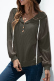 Fashion Casual Solid Split Joint Hooded Collar T-Shirts