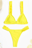 Fashion Sexy Patchwork Frenulum Swimwears
