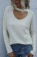 Fashion Street Solid Hollowed Out O Neck Tops