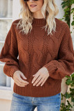 Fashion Street Solid Split Joint O Neck Tops