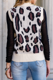 Casual Print Basic V Neck Tops