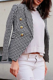 Fashion Street Solid Turn-back Collar Outerwear