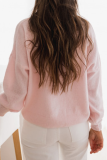 Casual Elegant Solid Buckle O Neck Tops