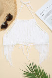 Fashion Sexy Solid Frenulum Swimwears Cover Up