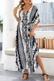 Fashion Vacation Print Split Joint Swimwears Cover Up