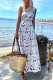 Fashion Bohemian Print Split Joint One Shoulder A Line Dresses