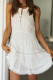 Fashion Street Solid Split Joint Mandarin Collar Sleeveless Dresses