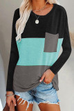Fashion Casual Solid Split Joint O Neck T-Shirts