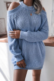 Fashion Casual Solid O Neck A Line Dresses